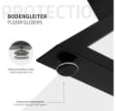 ML-DESIGN Tischbein 2er Set X-Form Schwarz Stahl Industrial Bild 5
