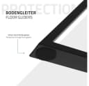 ML-Design Tischbein 2er Set Tischgestell Tischkufen Möbelfüße aus Stahl Industriedesign, Kufengestell X-Form Schwarz für Esstisch/Schreibtisch DIY-Projekte Bild 5