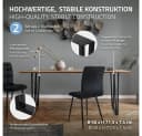 ML-DESIGN Tischbein 2er Set Schwarz Stahl Industriedesign Bild 1