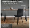 ML-DESIGN Tischbein 2er Set Schwarz Stahl Industriedesign Bild 4