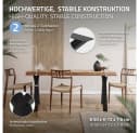 ML-DESIGN Tischbein 2er Set X-Form Schwarz Stahl Industriedesign Bild 1