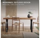 ML-DESIGN Tischbein 2er Set X-Form Schwarz Stahl Industriedesign Bild 4
