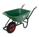 ECD Germany Schubkarre 100L Grün mit Luftreifen & Stahlrahmen Bild 2