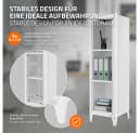 ML-DESIGN Aktenschrank Metallschrank mit Magnetverschluss Weiß Bild 3