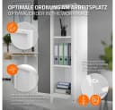 ML-DESIGN Aktenschrank Metallschrank mit Magnetverschluss Weiß Bild 4