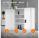 ML-DESIGN Aktenschrank Stahl weiß mit Schlössern Bild 1
