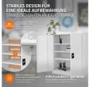 ML-DESIGN Aktenschrank Stahl weiß mit Schlössern Bild 3