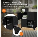 ML-DESIGN Aktenschrank Schwarz Stahl 4 Türen Magnetverschluss Bild 3