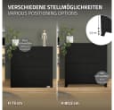 ML-DESIGN Aktenschrank Schwarz Stahl 4 Türen Magnetverschluss Bild 5