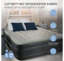 ML-DESIGN Luftbett Grau mit elektrischer Luftpumpe und Flockvelours Bild 1
