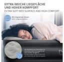 ML-DESIGN Luftbett Grau mit elektrischer Luftpumpe und Flockvelours Bild 3