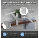 ML-DESIGN Wandregalhalter Aluminium 4-tlg. Silber Bild 3