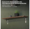 ML-DESIGN Wandregalhalter Aluminium 4-tlg. Silber Bild 4