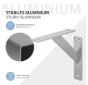 ML-DESIGN Wandregalhalter Aluminium 4-tlg. Silber Bild 5
