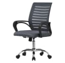 ML-DESIGN Bürostuhl Schreibtischstuhl ergonomisch mit Armlehnen Wippfunktion 360° drehbar, Computerstuhl Grau Bild 2