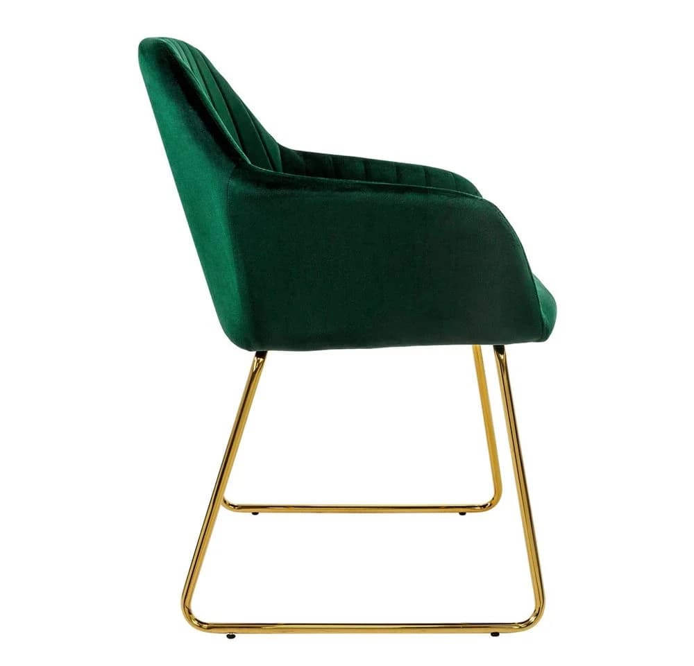 ML-DESIGN Esszimmerstuhl Samtbezug Ergonomisch 6er Set Grün - Bild 3