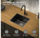 ML-DESIGN Küchenspüle Edelstahl 40x34 cm Anthrazit Bild 1