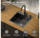 ML-DESIGN Küchenspüle Edelstahl 45x45 cm Anthrazit Bild 1
