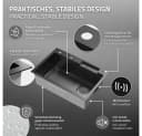 ML-DESIGN Küchenspüle Anthrazit Edelstahl Komplettset mit Wasserhahn Bild 3
