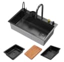 ML-DESIGN Küchenspüle Edelstahl Komplettset mit Wasserhahn Anthrazit Bild 2