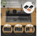 ML-DESIGN Küchenspüle Edelstahl Komplettset mit Wasserhahn Anthrazit Bild 5
