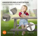 ML-DESIGN Kindersitzgarnitur Grau Massivholz mit 2 Bänken Bild 3