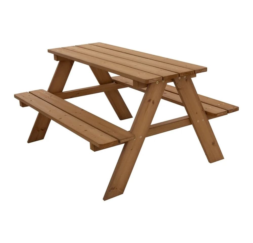ML-DESIGN Kindersitzgarnitur Braun Massivholz 4 Plätze - Bild 2