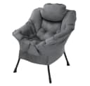 ML-DESIGN Loungesessel Anthrazit mit Kopfkissen und Seitentasche Bild 2