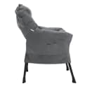 ML-DESIGN Loungesessel Anthrazit mit Kopfkissen und Seitentasche Bild 3