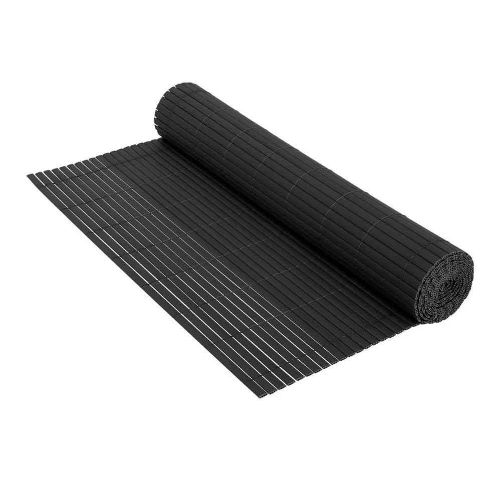 ECD Germany PVC Sichtschutzzaun Anthrazit 4m UV-beständig - Bild 2