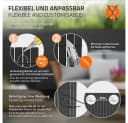 ECD Germany PVC Sichtschutzzaun Anthrazit 4m UV-beständig Bild 4