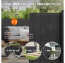 ECD Germany PVC Sichtschutzzaun Anthrazit 4m UV-beständig Bild 5