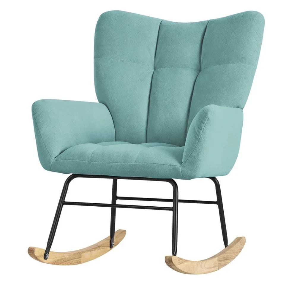 ML-DESIGN Schaukelsessel Salbei Polyester Frottee-Optik - Bild 2