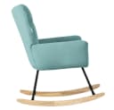 ML-DESIGN Schaukelsessel Salbei Polyester Frottee-Optik Bild 3