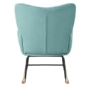 ML-DESIGN Schaukelsessel Salbei Polyester Frottee-Optik Bild 4