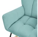 ML-DESIGN Schaukelsessel Salbei Polyester Frottee-Optik Bild 5