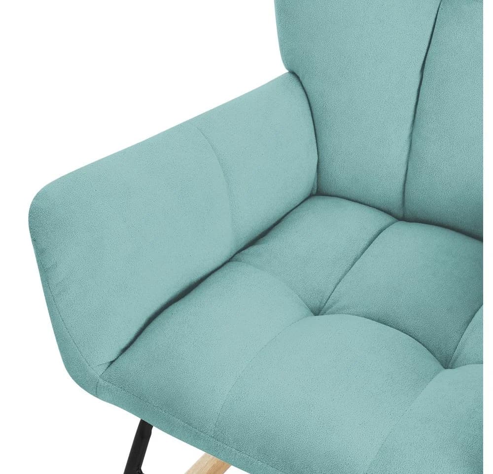 ML-DESIGN Schaukelsessel Salbei Polyester Frottee-Optik - Bild 5