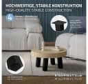 ML-DESIGN Tischbein 4er Set Schwarz Glänzend Stahl Bild 1