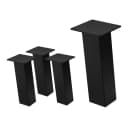 ML-DESIGN Tischbein 4er Set Schwarz Glänzend Stahl Bild 2
