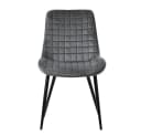 ML-Design Esszimmerstuhl 2er Set Samt Schwarz/Anthrazit Bild 1