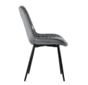 ML-Design Esszimmerstuhl 2er Set Samt Schwarz/Anthrazit Bild 3