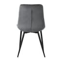 ML-Design Esszimmerstuhl 2er Set Samt Schwarz/Anthrazit Bild 4