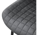 ML-Design Esszimmerstuhl 2er Set Samt Schwarz/Anthrazit Bild 5