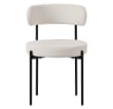 ML-DESIGN Esszimmerstuhl 4er Set Weiß Teddystoff Metallbeine Bild 1
