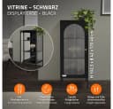 ML-DESIGN Vitrinenschrank Schwarz mit Rosegold-Griffen Bild 1