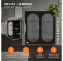 ML-DESIGN Vitrinenschrank Schwarz Rosegold Bild 1