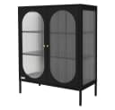 ML-DESIGN Vitrinenschrank Schwarz Rosegold Bild 2