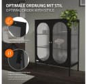 ML-DESIGN Vitrinenschrank Schwarz Rosegold Bild 4