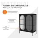 ML-DESIGN Vitrinenschrank Schwarz Rosegold Bild 5