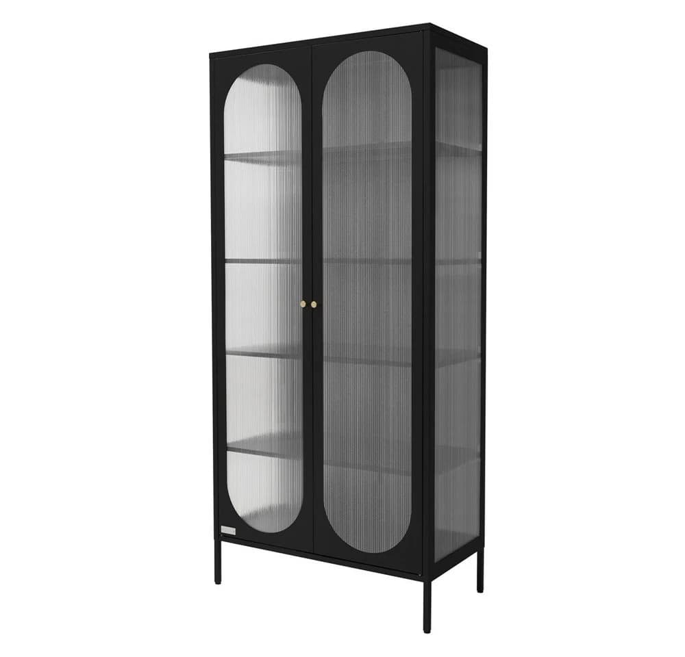 ML-DESIGN Vitrinenschrank Schwarz Rosegold - Bild 2